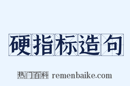 硬指标造句是什么意思的图片